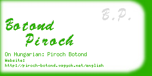 botond piroch business card